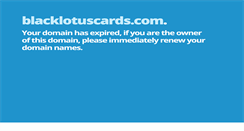 Desktop Screenshot of blacklotuscards.com